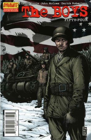 The Boys 54 published by Dynamite with cover art by Darick Robertson