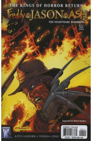 Freddy vs. Jason vs. Ash: The Nightmare Warriors 4 published by WildStorm with cover art by Shane Davis