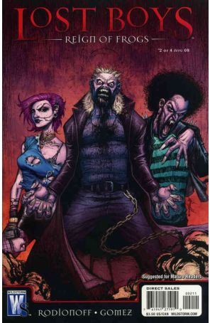 Lost Boys: Reign of Frogs 2 published by WildStorm with cover art by Jonathan Wayshak