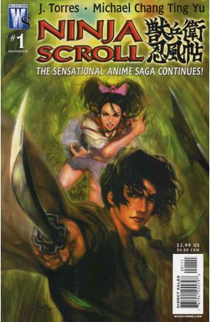Ninja Scroll 1 published by WildStorm with cover art by Michael Chang Ting Yu