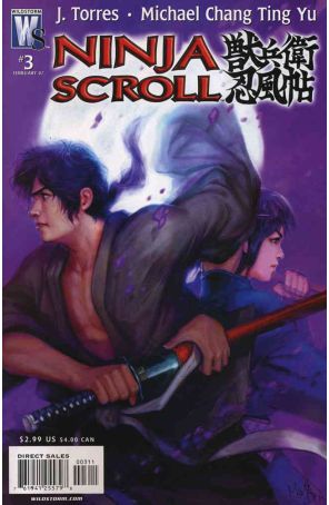 Ninja Scroll 3 published by WildStorm with cover art by Michael Chang Ting Yu