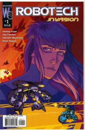 Robotech: Invasion 1A published by WildStorm with cover art by Cully Hamner