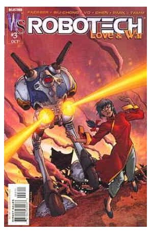 Robotech: Love And War 3A published by WildStorm with cover art by Kilian Plunkett and Jeromy Cox