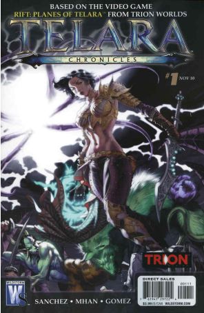Telara Chronicles 1 published by WildStorm with cover art by Drew Johnson and Lizzy John