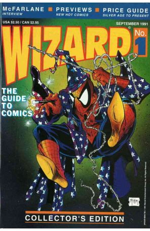 Wizard: The Comics Magazine 1 published by Wizard with cover art by Todd McFarlane