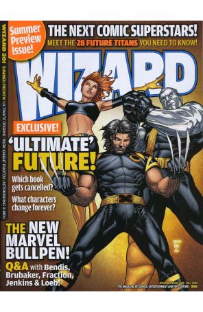 Wizard: The Comics Magazine 201A published by Wizard with cover art by Steve McNiven