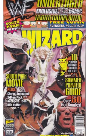 Wizard: The Comics Magazine 95B (in bag) published by Wizard with cover art by Alex Ross