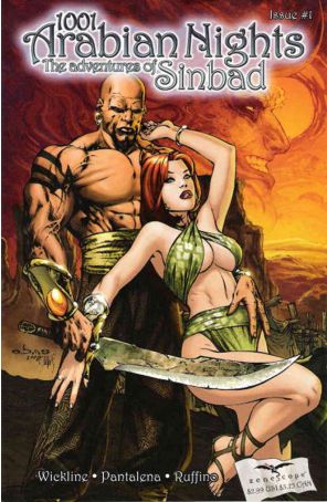 1001 Arabian Nights: The Adventures of Sinbad 1A published by Zenescope with cover art by Eric Basaldua