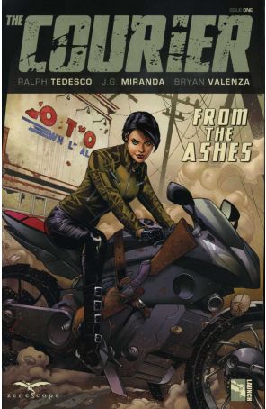 Courier: From the Ashes 1A published by Zenescope with cover art by Drew Edward Johnson