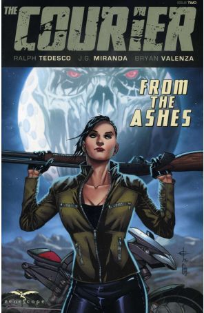 Courier: From the Ashes 2A published by Zenescope with cover art by Drew Edward Johnson