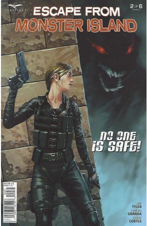 Escape From Monster Island 2C published by Zenescope with cover art by Mike S. Miller