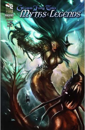 Grimm Fairy Tales Myths And Legends 10B published by Zenescope with cover art by Romano Molenaar