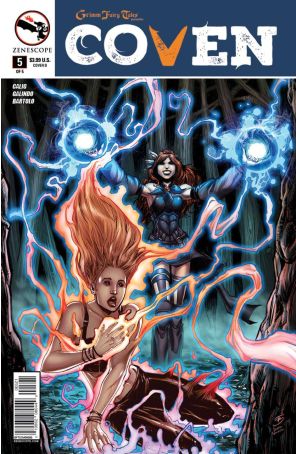 Grimm Fairy Tales Presents Coven 5B published by Zenescope with cover art by Tony Brescini