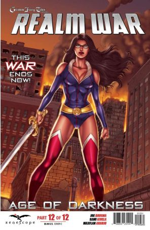 Grimm Fairy Tales Presents Realm War Age of Darkness 12C published by Zenescope with cover art by José Luis