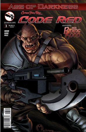 Grimm Fairy Tales presents Code Red 3D published by Zenescope with cover art by Marat Mychaels