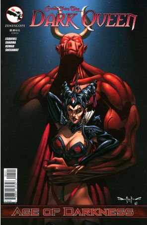 Grimm Fairy Tales presents Dark Queen 1B published by Zenescope with cover art by Pasquale Qualano