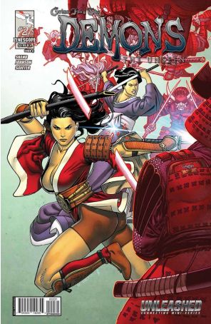 Grimm Fairy Tales presents Demons: The Unseen 2C published by Zenescope with cover art by Richard Ortiz