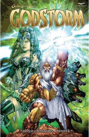 Grimm Fairy Tales presents Godstorm TPB 1 published by Zenescope with cover art by Anthony Spay