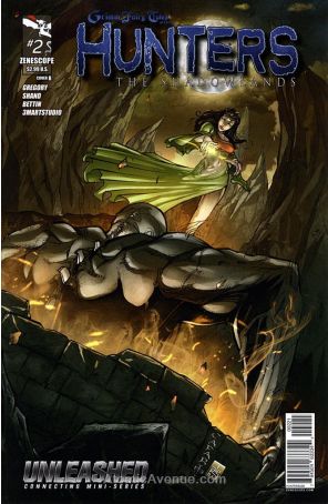 Grimm Fairy Tales presents Hunters: The Shadowlands 2B published by Zenescope with cover art by Giuseppe Cafaro