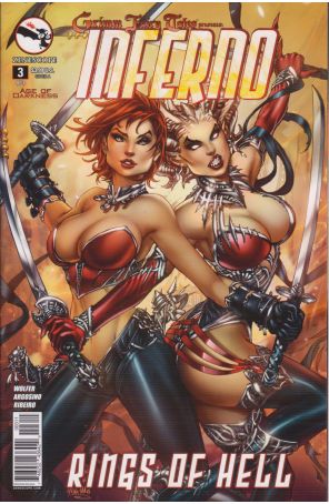 Grimm Fairy Tales presents Inferno: Rings of Hell 3A published by Zenescope with cover art by Paolo Pantalena