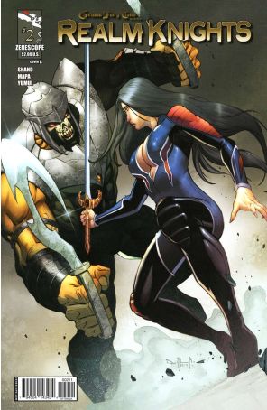Grimm Fairy Tales presents Realm Knights (2nd Series) 2A published by Zenescope with cover art by Pasquale Qualano
