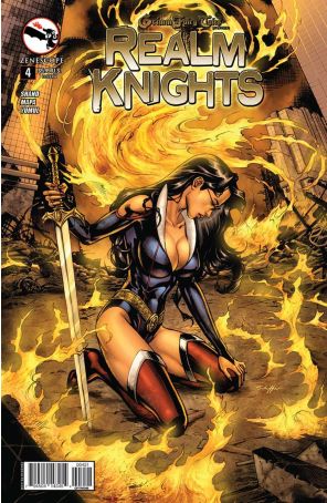 Grimm Fairy Tales presents Realm Knights (2nd Series) 4B published by Zenescope with cover art by Michael Dooney