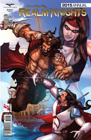Grimm Fairy Tales presents Realm Knights (2nd Series) Annual 1D published by Zenescope with cover art by Larry Watts