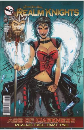 Grimm Fairy Tales presents Realm Knights: Age of Darkness 1D published by Zenescope with cover art by Giuseppe Cafaro