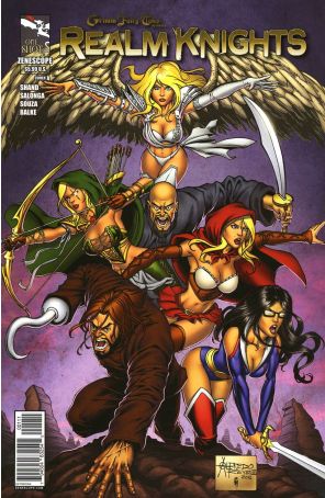Grimm Fairy Tales presents Realm Knights 1A published by Zenescope with cover art by Alfredo Reyes