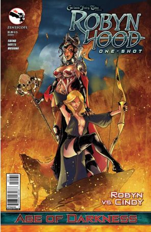 Grimm Fairy Tales presents Robyn Hood: Age of Darkness 1C published by Zenescope with cover art by Tina Valentino
