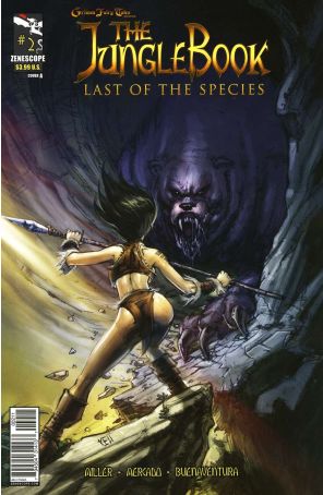Grimm Fairy Tales presents The Jungle Book: Last of the Species 2A published by Zenescope with cover art by Ken Cha