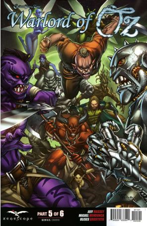 Grimm Fairy Tales presents Warlord of Oz 5B published by Zenescope with cover art by Paolo Pantalena