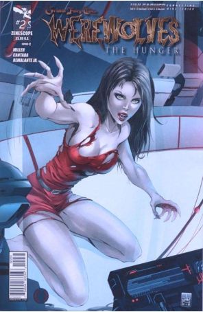 Grimm Fairy Tales presents Werewolves: The Hunger 2C published by Zenescope with cover art by Marat Mychaels