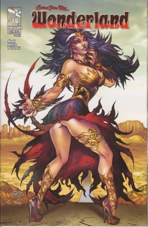 Grimm Fairy Tales presents Wonderland 14C published by Zenescope with cover art by Paolo Pantalena