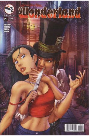 Grimm Fairy Tales presents Wonderland 20A published by Zenescope with cover art by Chris Ehnot