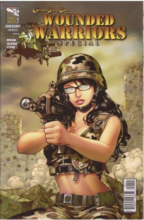 Grimm Fairy Tales presents Wounded Warriors Special 1A published by Zenescope with cover art by Sean Chen