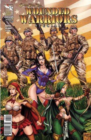 Grimm Fairy Tales presents Wounded Warriors Special 1B published by Zenescope with cover art by Alfredo Reyes