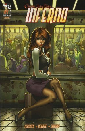Grimm Fairy Tales: Inferno 1A published by Zenescope with cover art by Joe Benitez