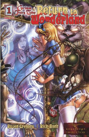 Grimm Fairy Tales: Return to Wonderland 1 (3rd) published by Zenescope with cover art by Eric Basaldua