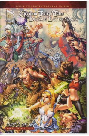 Grimm Fairy Tales: The Dream Eater Saga 1A published by Zenescope with cover art by Eric Basaldua