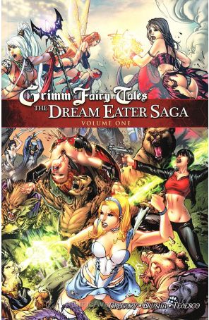 Grimm Fairy Tales: The Dream Eater Saga TPB 1 published by Zenescope with cover art by Eric Basaldua