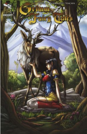 Grimm Fairy Tales 52A published by Zenescope with cover art by Steven Cummings