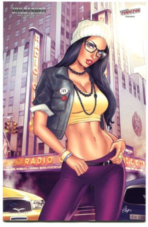 Grimm Fairy Tales Giant-Size 2013E published by Zenescope with cover art by Elias Chatzoudis