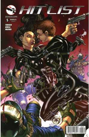 Hit List 5C published by Zenescope with cover art by Harvey Tolibao