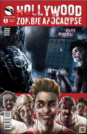 Hollywood Zombie Apocalypse 2C published by Zenescope with cover art by Talent Caldwell