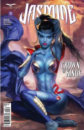 Jasmine: Crown of Kings 5C published by Zenescope with cover art by Josh Burns
