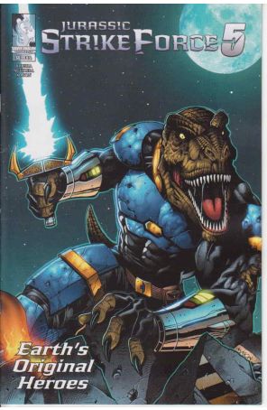 Jurassic Strike Force 5 0 published by Silver Dragon with cover art by Julian Aguilera
