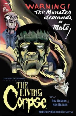 The Living Corpse 6A published by Zenescope with cover art by Ken Haeser, Buz Hasson