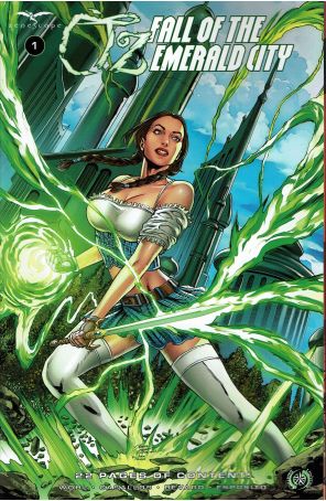 Oz: Fall of the Emerald City 1A published by Zenescope with cover art by Igor Vitorino