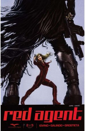 Red Agent 2B published by Zenescope with cover art by Caio Cacau